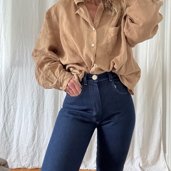 Alma Sax Sadie jeans in medium indigo - Picture 1 of 5